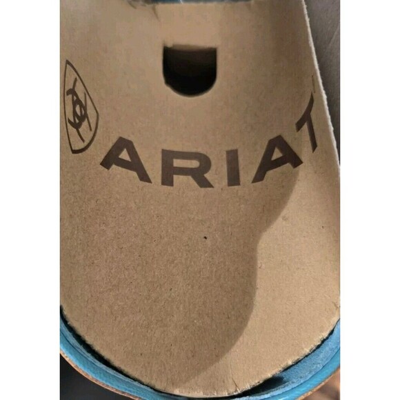 Ariat Tombstone Leather Western Marigold Boots Womens 9.5 Wide Brown New - Picture 7 of 10